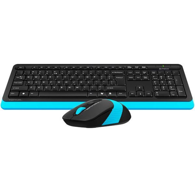Комплект бездротовий Fstyler клавіатура+миша, чорно-синій, USB