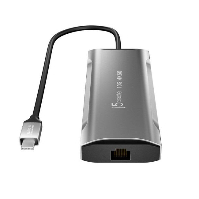 Док станція USB-C 10Gbps, 7-в-1 (хаб/HDMI/PD/картридер), сірий