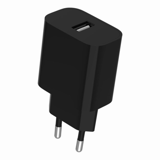 Мережевий ЗП, 1 USB-A 5V/2.4A (12W), чорний