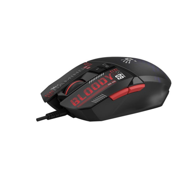 Ігрова миша Bloody Activated, RGB, 12000 CPI, 30M натискань, чорний