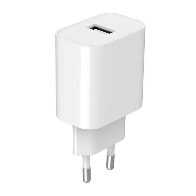 Мережевий ЗП, 1 USB-A 5V/2.4A (12W), білий