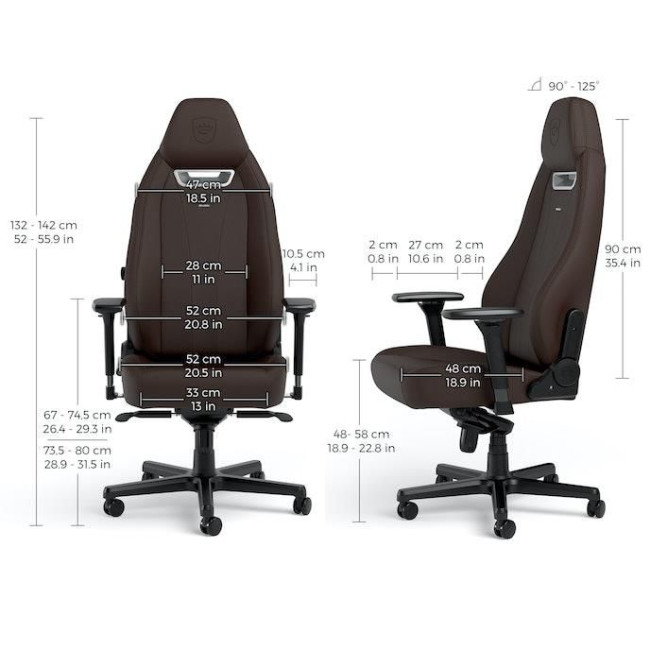 Ігрове крісло Noblechairs LEGEND високотехнологічна штучна шкіра, коричневий