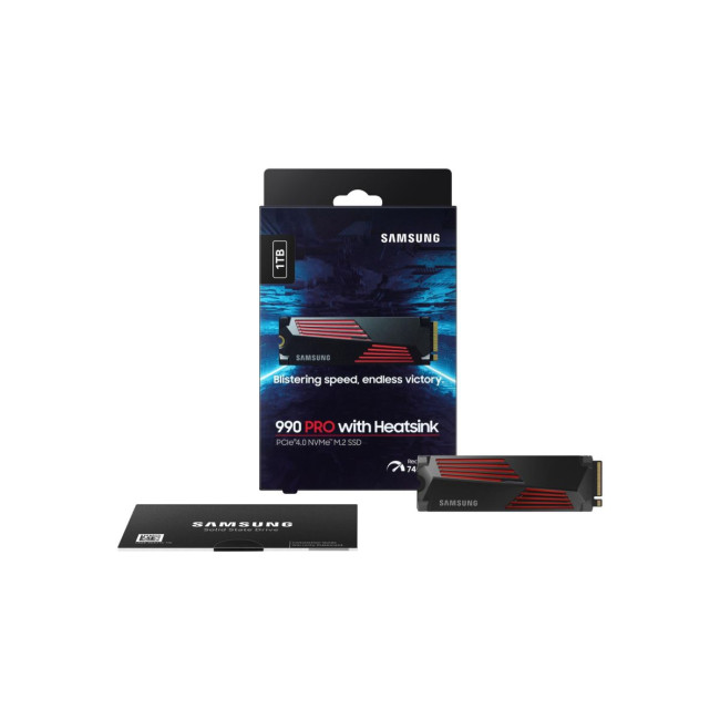 Твердотільний запам’ятовувальний пристрій накопичувач (SSD) G4 M.2 NVME 1TB W/HS 990 PRO MZ-V9P1T0CW SAMSUNG