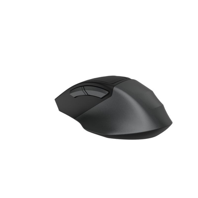 Миша бездротова безшумна Fstyler, Bluetooth / 2.4 ГГц, вбудований акумулятор, 2000DPI, сірий+чорний