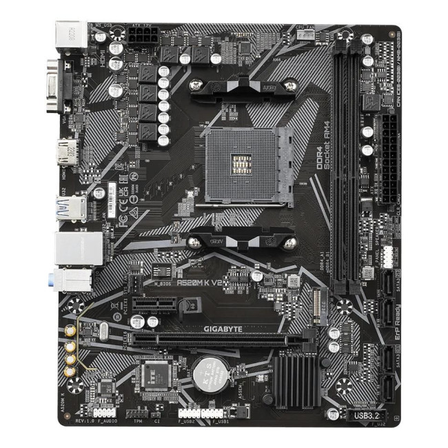Материнська плата AMD A520 SAM4 MATX A520M K V2 1.1 GIGABYTE