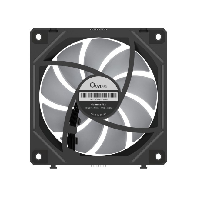 Корпусний вентилятор 120MM GAMMA F12 UNI ARGB чорний (GAMMA-F12-BK1AM00U-GL) OCYPUS