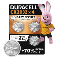 Спеціальна літієва батарейка типу «таблетка» Duracell 2032 3V, (DL2032/CR2032), 4 шт.