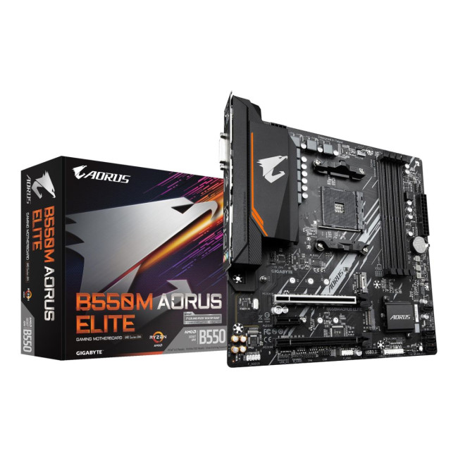 Материнська плата AMD B550 SAM4 MATX B550M AORUS ELITE 1.3 GIGABYTE