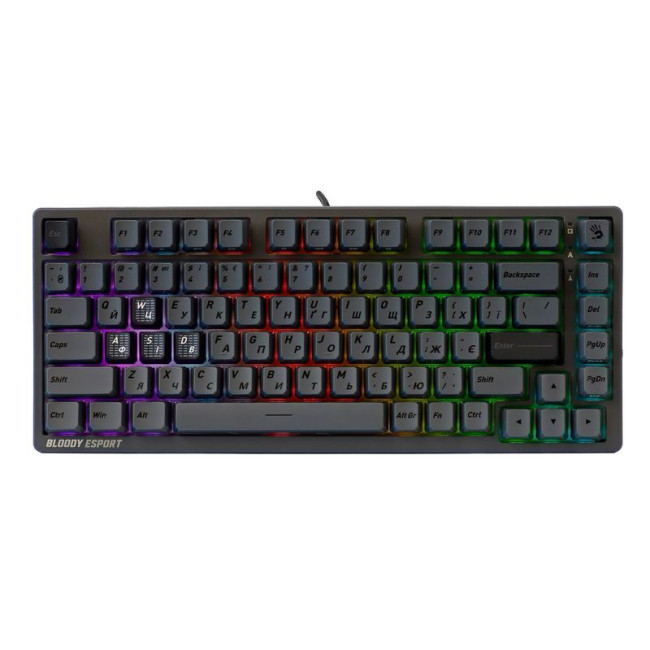 Клавіатура магнітна ігрова, USB, RGB підсвічування, Magnetic Switch