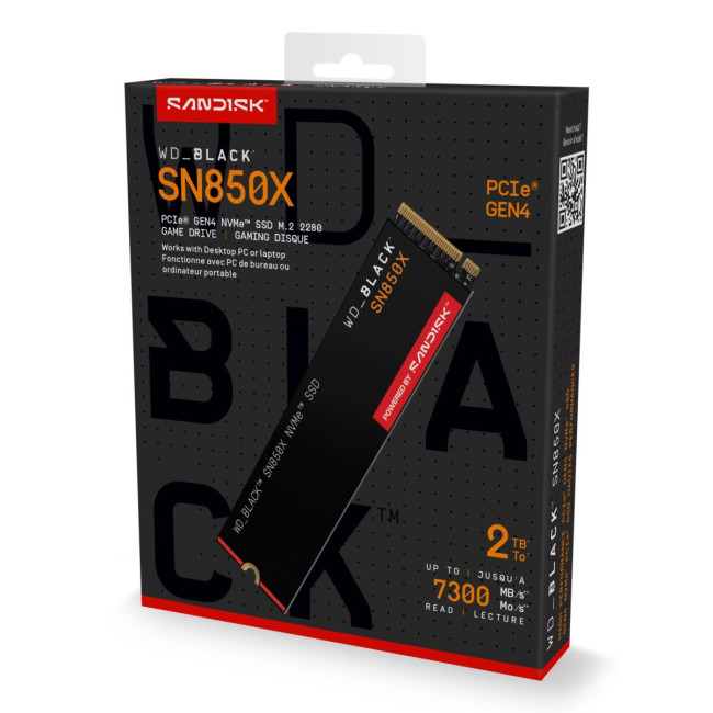 Твердотільний запам’ятовувальний пристрій накопичувач (SSD) G4 M.2 NVME 2TB BLACK SN850X WDS200T2X0E SANDISK