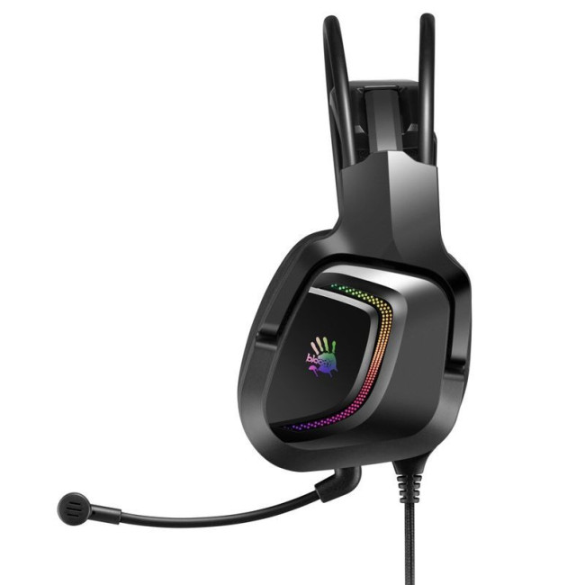 Ігрові навушники з мікрофоном, об'ємний звук, RGB підсвічування, USB+3.5 jack