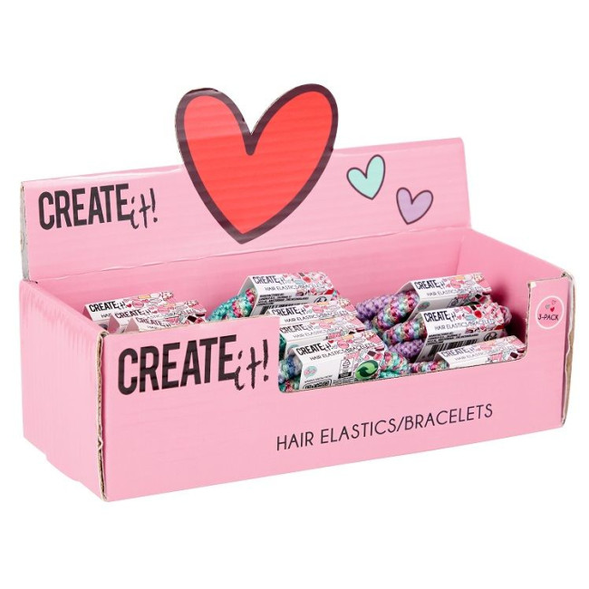 Набір гумок для волосся 3шт Create IT! в асортименті