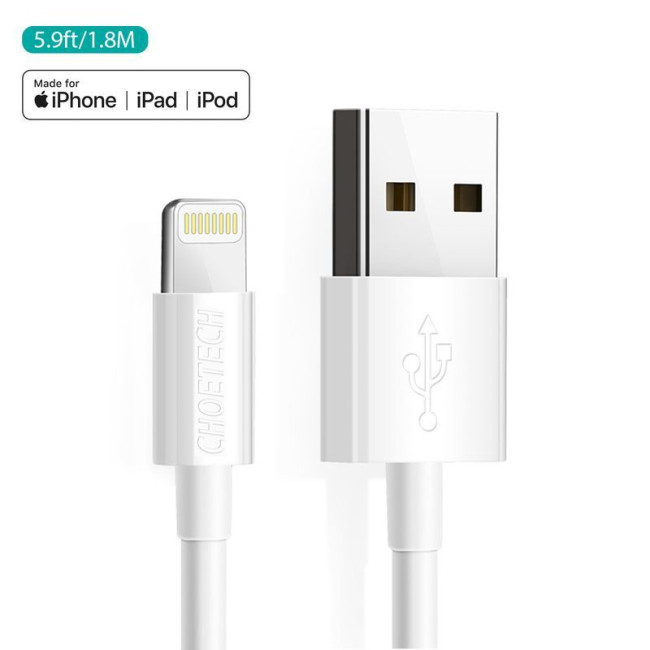 Кабель USB 2.0 А-тато/Lightning , MFI, 1.8 м, преміум, 2.1 А