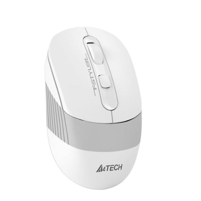 Миша бездротова Fstyler, Bluetooth / 2.4 ГГц, вбудований акумулятор, 2000 DPI, USB, білий