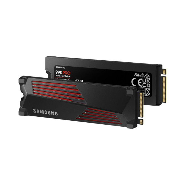 Твердотільний запам’ятовувальний пристрій накопичувач (SSD) G4 M.2 NVME 1TB W/HS 990 PRO MZ-V9P1T0CW SAMSUNG