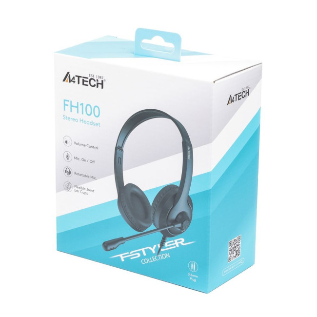 Гарнітура Fstyler AUX 3.5 мм Stereo Headphone, чорна