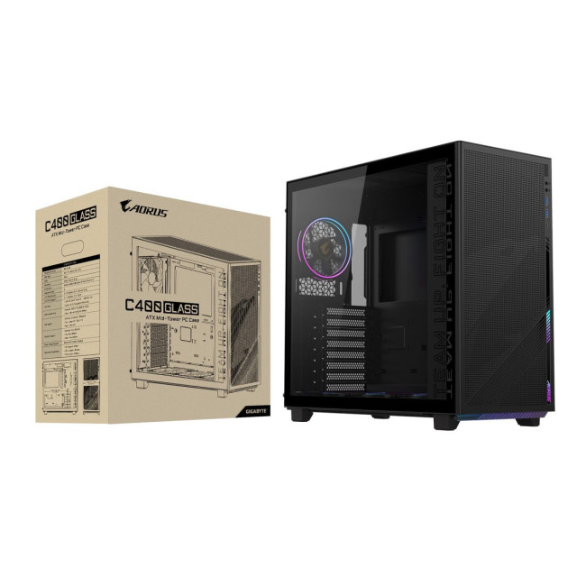 Корпус ATX W/O PSU GB-AC400G ST BLACK GIGABYTE