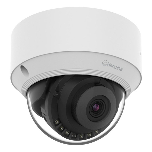 Мережева камера купольна 5MP @ 30fps, fix lens 4mm (H:80°/V: 59°) QND-C8023R HANWHA VISION