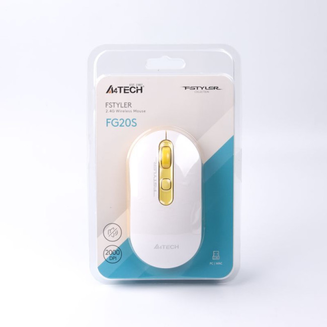 Миша бездротова безшумна Fstyler, USB, 2000 dpi, daisy