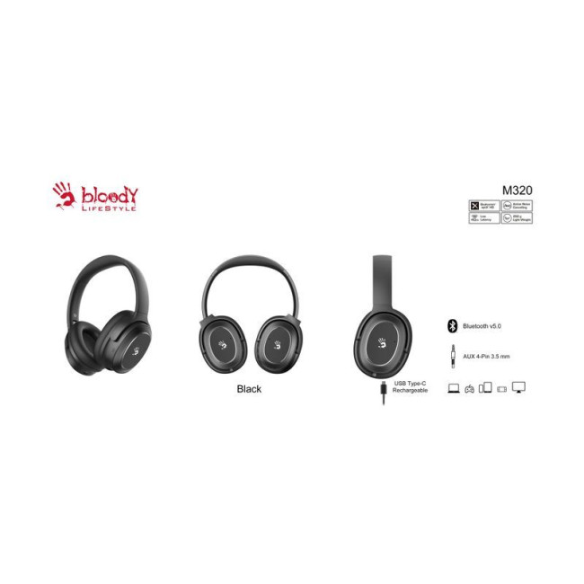 Ігрові навушники з мікрофоном, ANC, Bluetooth + 3.5 jack