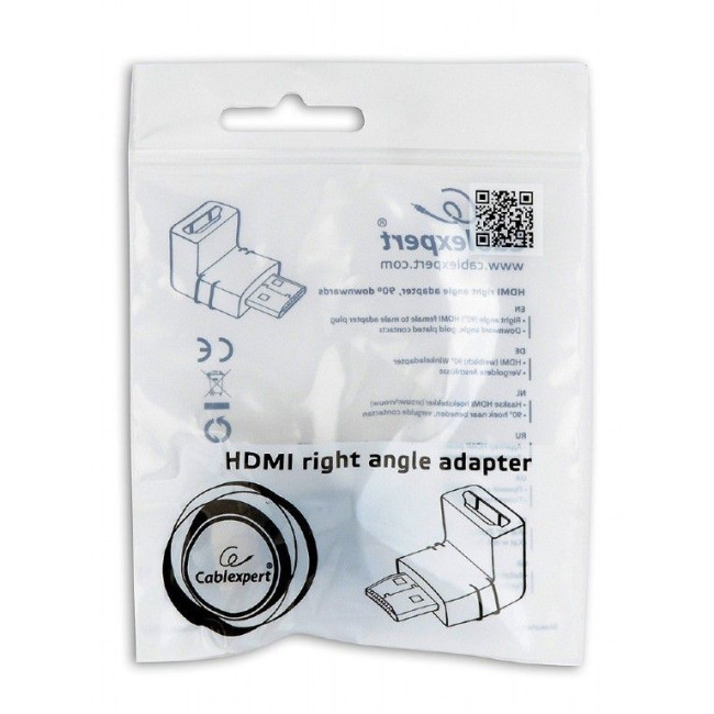 Перехідник кутовий HDMI з'єднувач, 90 градусів