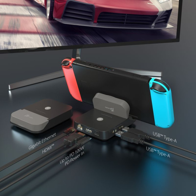 Док станція Nintendo Switch (HDMI/PD/USB-A/USB-C/LAN)