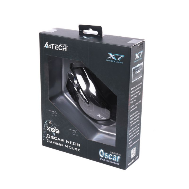 Миша ігрова X7 Oscar Neon, оптична 2400 CPI, USB