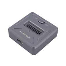 Док-станція, USB 3.1 Type C, M.2 NVME, 1 слот, сірий