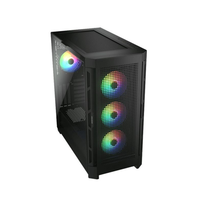 Ігровий корпус, 3*120mm ARGB, 1*120mm ARGB вентилятори передвстановлені, ATX/mATX/mini-ITX, скляне вікно