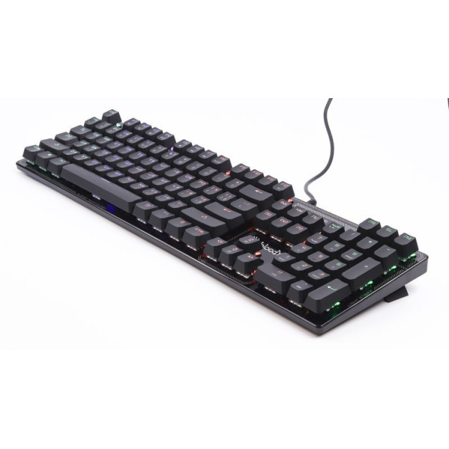 Клавіатура механічна ігрова, USB, 5-зонне неонове підсвічування, LK-Green switches, підсвічування