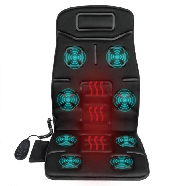 Масажна накидка на крісло NAIPO Portable Seat Cushion with Vibration and Heat з підігрівом та вібрацією (MGC-168)