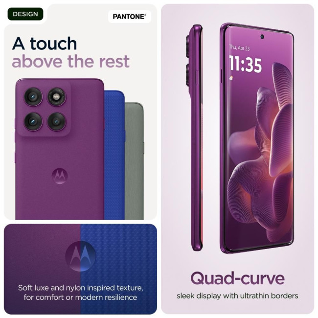 Мобільний телефон MOTO EDGE 60 PRO 8/256 SparklingGrape PB7X0089RS MOTOROLA