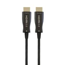 Кабель оптичний (AOC) HDMI V.2.0, 4К 60Гц, позолочені конектори, 35 м