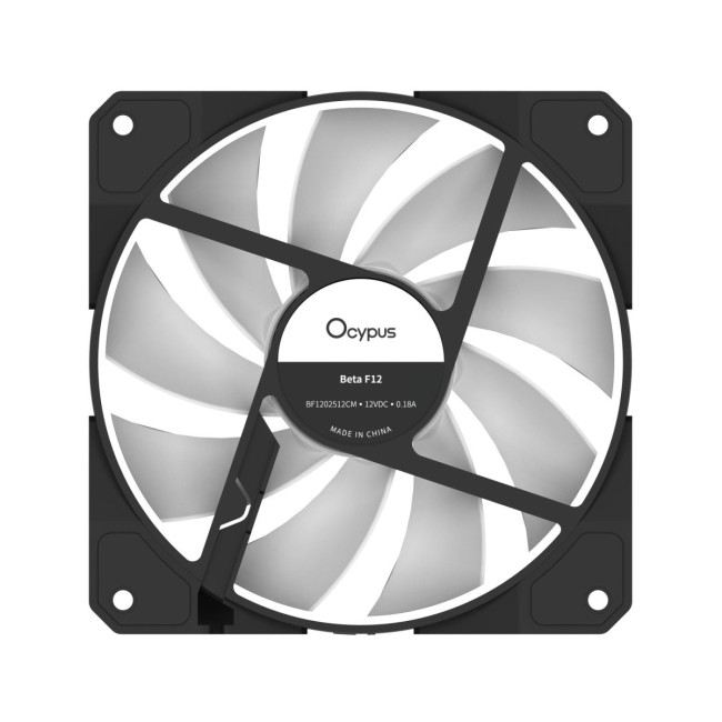 Корпусний вентилятор 120MM BETA F12 BK ARGB (BETA-F12-BK1AM00X-GL) OCYPUS