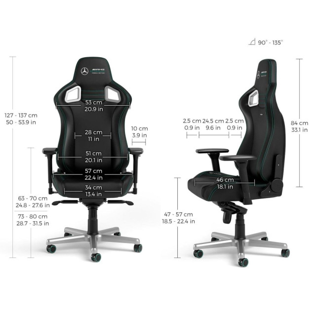 Ігрове крісло Noblechairs EPIC Mercedes-AMG Petronas Motorsport