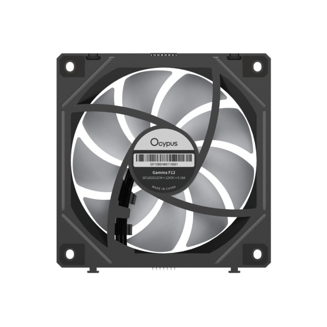 Корпусний вентилятор 120MM GAMMA F12 UNI ARGB чорний (GAMMA-F12-BK1AM01U-GL) OCYPUS