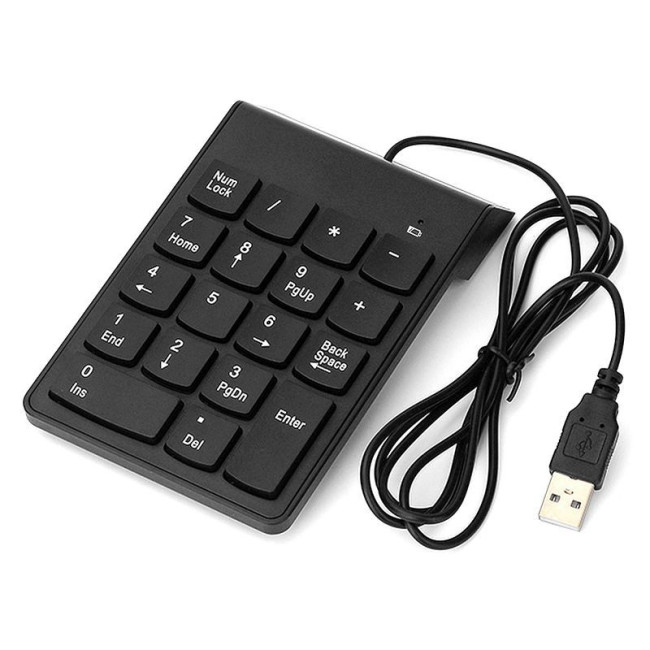 Цифрова USB клавіатура, 18 кнопок, чорний