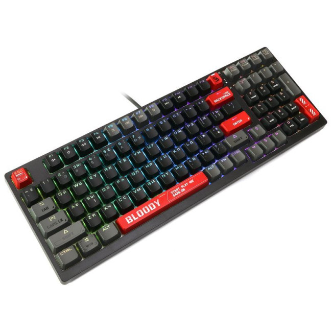 Клавіатура механічна ігрова, USB, RGB підсвічування, BLMS Red Plus Switch