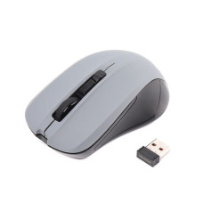 Миша бездротова, USB, 1600 dpi, сірa