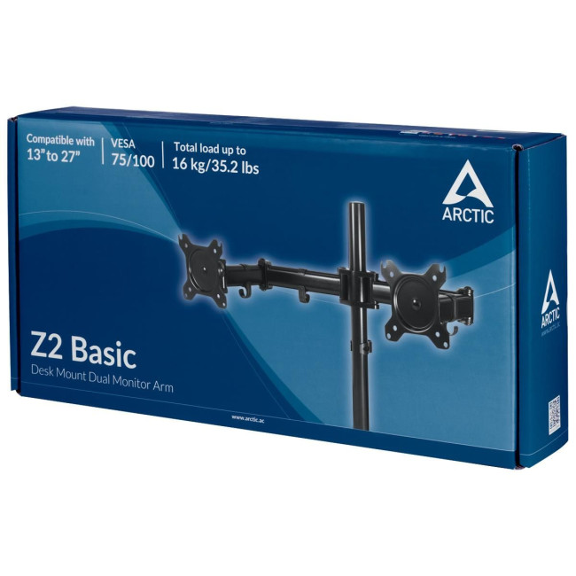 Кріплення для монітора ARM Z2 BASIC DUAL AEMNT00040A ARCTIC