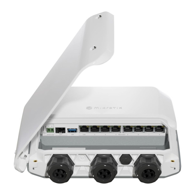 Мережевий комутатор Ethernet з функцією маршрутизації RB5009UPR+S+OUT MIKROTIK