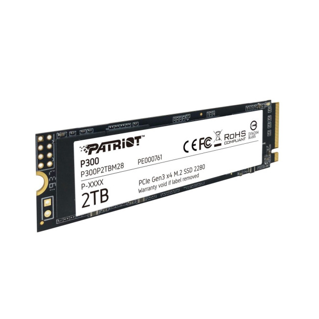 Твердотільний запам’ятовувальний пристрій накопичувач (SSD) M.2 2280 2TB P300 P300P2TBM28 PATRIOT