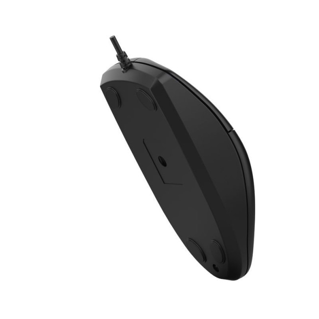 Миша дротова USB, синє підсвічування, 1200 dpi, чорний