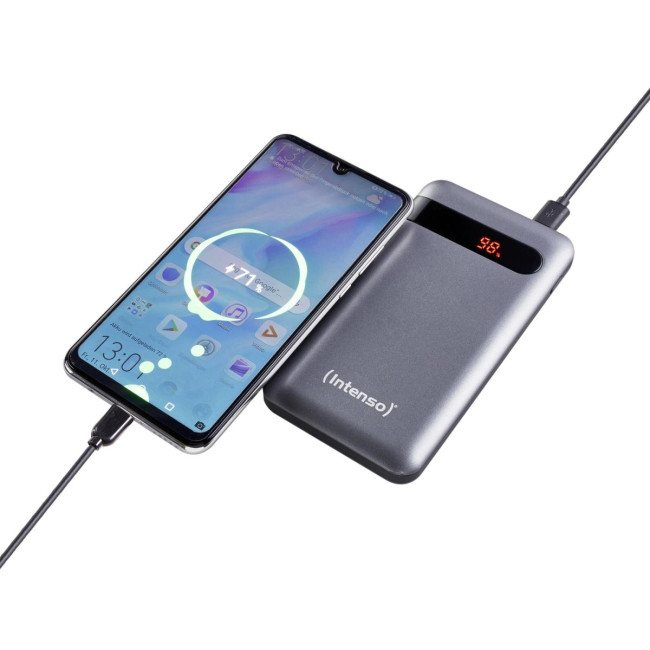 Портативний зарядний пристрій USB 10000MAH QC3.0 ANTHRACITE PD10000 INTENSO