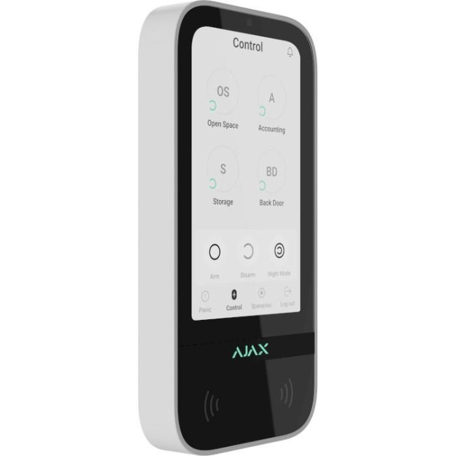 Ajax KeyPad TouchScreen (8EU) ASP white клавіатура
