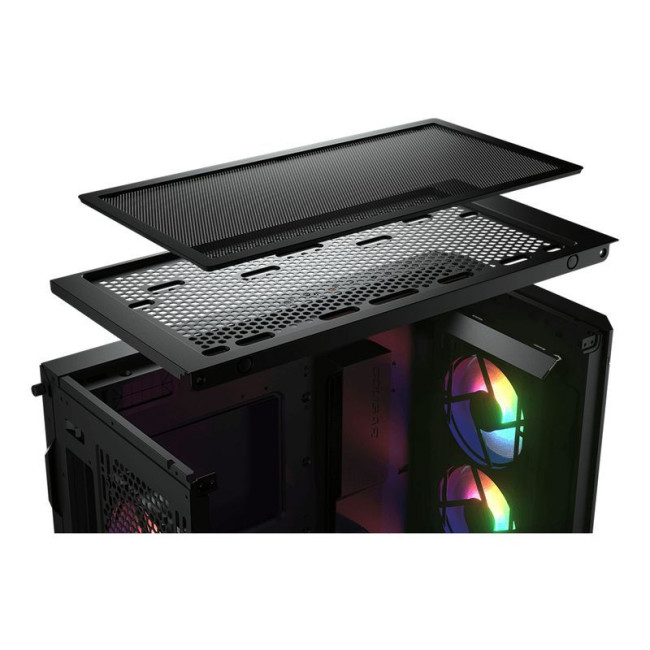 Ігровий корпус, 3*120mm ARGB, 1*120mm ARGB вентилятори передвстановлені, ATX/mATX/mini-ITX, скляне вікно