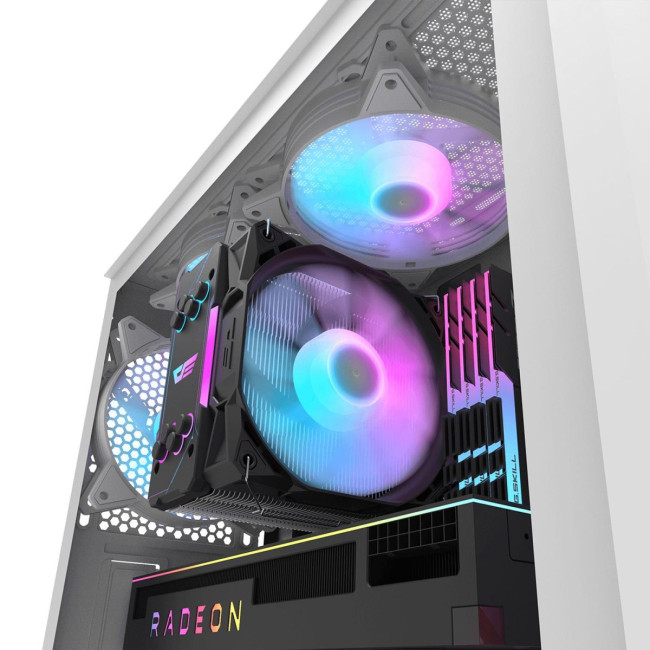 CASE MIDITOWER ATX W/O PSU/DK352 PLUS WHITE DARK FLASH
