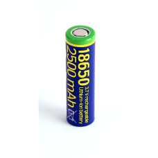 Акумулятор Li-Ion 18650 високострумовий 2500 (10C) мАгод, блістер