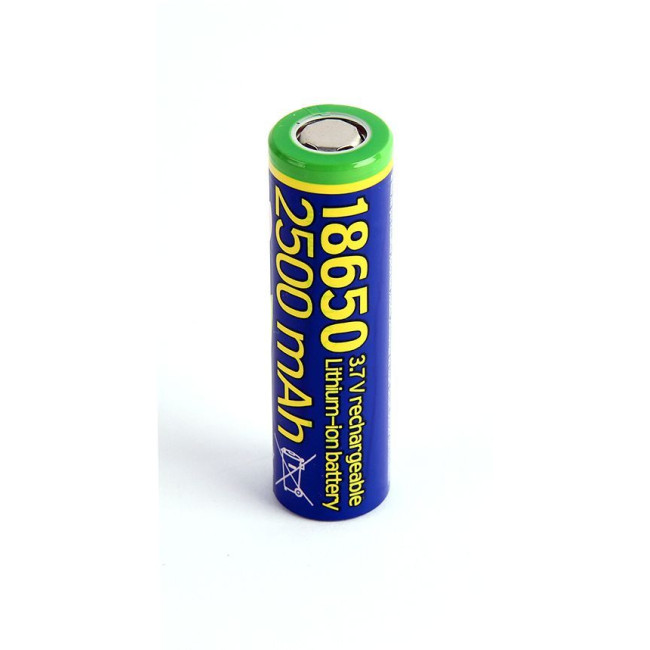 Акумулятор Li-Ion 18650 високострумовий 2500 (10C) мАгод, блістер