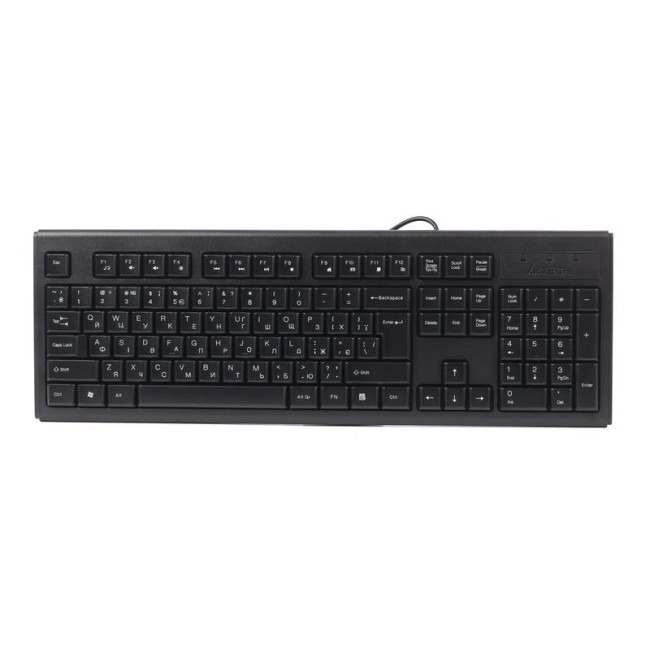 Клавіатура USB, X-slim, чорний